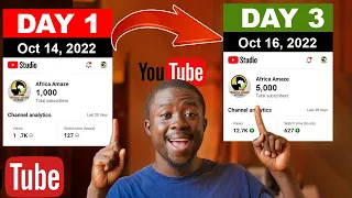 I grew from 1 to 5k subscribers in 42 hours (how you can too): Explosive YouTube growth