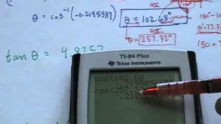 Find all solutions for theta [0,360) using a calculator