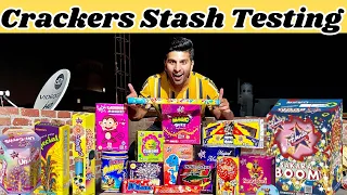 Different Diwali Crackers Testing 2023 | Cheapest Crackers Stash Testing Part1| Thakur Saurav Vlog
