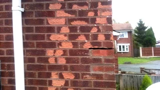 Bricklaying How to replace frost damaged bricks