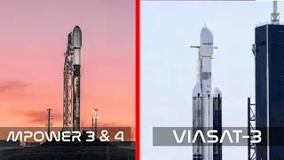 DOUBLE HEADER! Back-To-Back SpaceX Falcon 9 and Falcon Heavy Launches LIVE