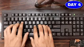 Learn English Typing in 10 Days - (Day 4) | Free Typing Lessons | Touch Typing Course| Tech Avi