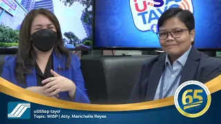 2023 uSSSap Tayo Episode 09 - WISP with Atty. Mache Reyes ang topic natin ngayong araw!