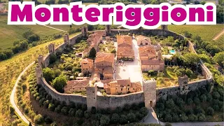 [4K] Il castello MONTERIGGIONI | Walking Tour in Monteriggioni Castle | What to do in Tuscany Italy