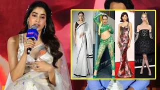 Janhvi Kapoor Reaction On Zendaya, Alia Bhatt, Urfi Javed, Anya Taylor Joy Dressing
