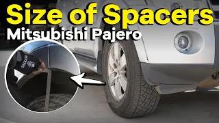 What's the safe size of spacers on Mitsubishi Pajero V98?|Custom Wheel Spacers|BONOSS
