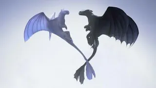 TOOTHLESS FLYING ALONG WITH LIGHT FURY | HOW TO TRAIN YOUR DRAGON 3 2019 | SCENE 4