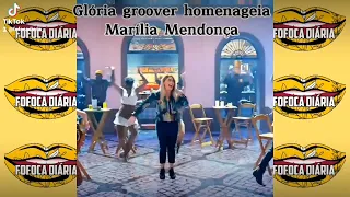 A cantora Glória Groover homenageou a eterna Rainha da sofrência Marília Mendonça show dos famosos