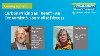 #CCL2020 June Conference: Carbon Pricing as "Rent" - An Economist & Journalist Discuss