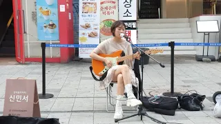 𝙇𝙞𝙫𝙚 20220621 #신민서 Vocal Busking Hongdae Street 홍대 거리 노래 버스킹 #SnowHorse