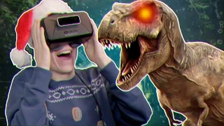 EATEN ALIVE BY A T-REX! | Space Time Trip Rollercoaster (Oculus Rift DK2)