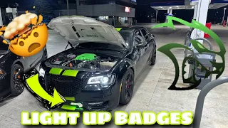 INSTALLING LED LIGHT UP BADGES ON MY HELLCAT