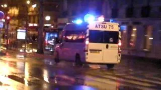 Paris Ambulance with Three-tone French Siren