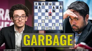 Garbage | Caruana vs Nakamura | Norway Chess 2024, Round 1 Armageddon