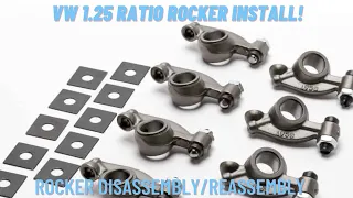 How to Install Ratio Rockers on a VW Motor!