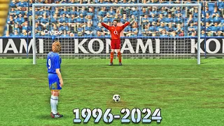 Penalty Kicks from PES 1996 to 2024