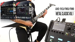 Metal Classic vol1 Amp Pack for Fractal Axe-Fx III FM3 FM9 | Playthrough (8 High Quality Amp Match)