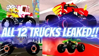 *ALL 12* @MonsterJam Trucks LEAKED in Car Dealership Tycoon!! (Release Date Leaked)