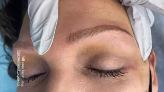 HOW TO DO NANO BROWS - Perfect Hair stroke Technique Machine Tutorial