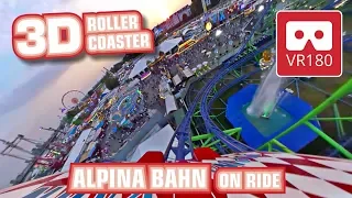 VR Roller Coaster VR 180 3D Thrill Ride - Alpina Bahn Bruch Achterbahn VR180 POV @ Kirmes Fairground