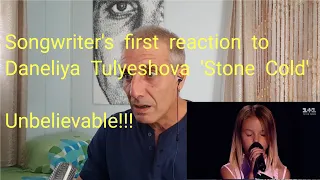 Songwriter's FIRST REACTION to Daneliya Tulyeshova 'Stone Cold'  .