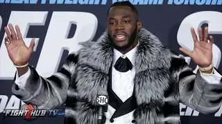 DEONTAY WILDER'S COMPLETE POST FIGHT PRESS CONFERENCE - WILDER VS STIVERNE 2