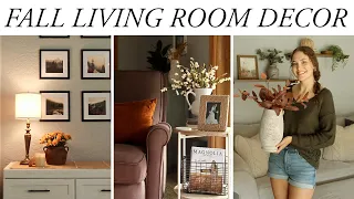 COZY FALL DECORATE WITH ME 2023 | decorating my living room for fall | fall decor ideas | Brooke Ava