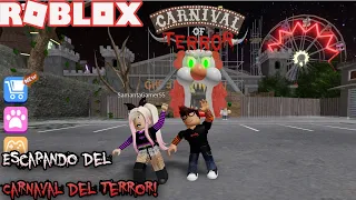 🎡Roblox: Escapando del Carnaval del Terror Parkour! Un Payaso Loco Nos Persigue!😲🤪🤡