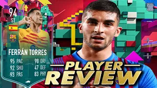 FULLY UPGRADED 94 FERRAN TORRES SBC PLAYER REVIEW! - OBJ PLAYER - FIFA 23 Ultimate Team