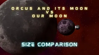 Orcus And Its Moon Vs Our Moon Size Comparison