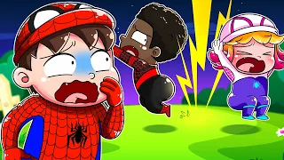 BLACK SPIDERMAN Thunder Child - BABY SPIDERMAN Marvel's Spidey and his Amazing Friends Animation