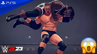 WWE 2K23 - Mark Henry vs. Brock Lesnar - Full Match at SmackDown 2002 | PS5™ [4K60]