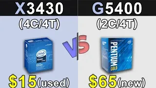 Xeon X3430 (3.8GHz) Vs. Pentium G5400 | GTX 1060 6GB | Which is a Better Value For MONEY...???