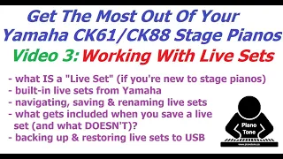 Yamaha CK Series: Live Sets