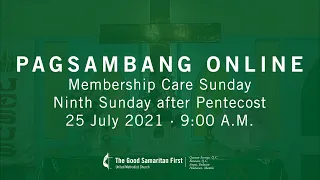 Pagsambang Online | Ninth Sunday After Pentecost (25 July 2021)