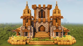 Minecraft: How To Build A Survival Castle | Easy Step By Step Tutorial