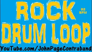 Rock Drum Loop 92 bpm Long HQ