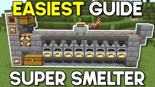 Easiest Minecraft 1.20 Super Smelter