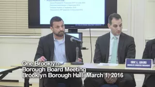 One Brooklyn-- Brooklyn Borough Board Meeting- March 1, 2016