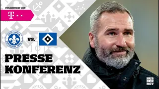 PRESSEKONFERENZ LIVE I 21. Spieltag I SV Darmstadt 98 vs. HSV