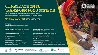 Sept 14 -Climate Action To Transform Food Systems