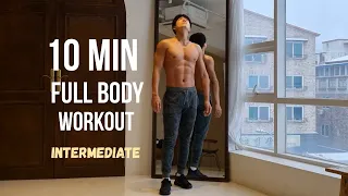 10 Min Full Body Workout at home (HIIT & Tabata & Fat burning) 10분 전신운동 타바타 & (HIIT & 체지방연소)