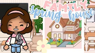 Spring Family House🌷🤍 [aesthetic house design] in Toca Life World 🌏