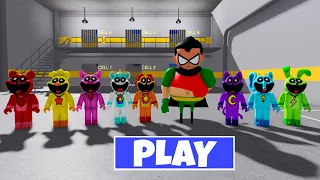 TEEN TITANS BARRY'S PRISON RUN VS SMILLING CRITTERS - Walkthrough Full Gameplay #obby #roblox