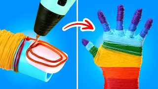 Die besten Basteleien mit Heiẞkleber und 3D-Stift #Shorts