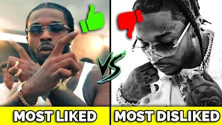 RAPPERS MOST LIKED VS MOST DISLIKED SONG