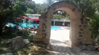 SHELL BEACH HOTEL & SPA 4* (Тунис/Хаммамет). Обзор территории отеля 8.07.2019
