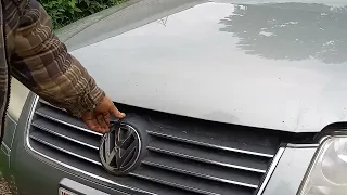 VW How to open hood when second latch is broken 2004 Passat