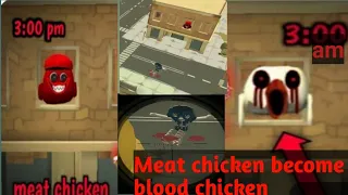 Meat chicken become blood entity