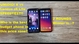 Umidigi X vs Lenovo Z6 Lite-Speedtest on a Budget!Who Is Faster?